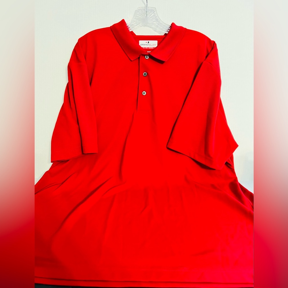 Grand Slam Performance Red Men’s Polo Shirt